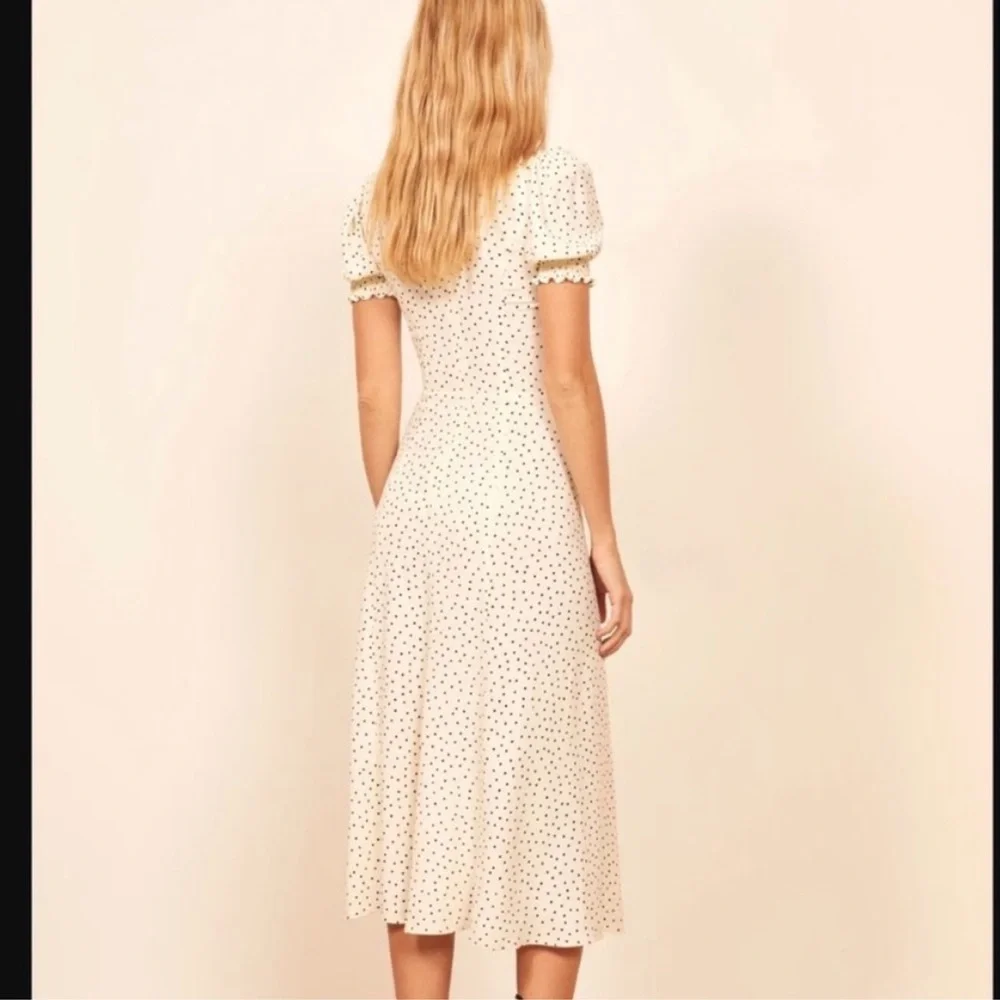 Reformation Cream Polka Dot Maxi Dress - Picture 3 of 5